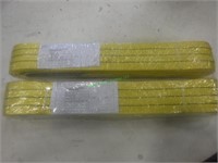 2 Unused 3000kg X 4M Webbing Slings *BID X 2*