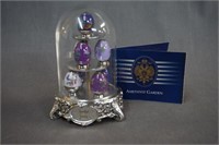 House of Faberge Amethyst Garden Eggs and Dome