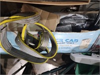 Snowthrower cab tow strap