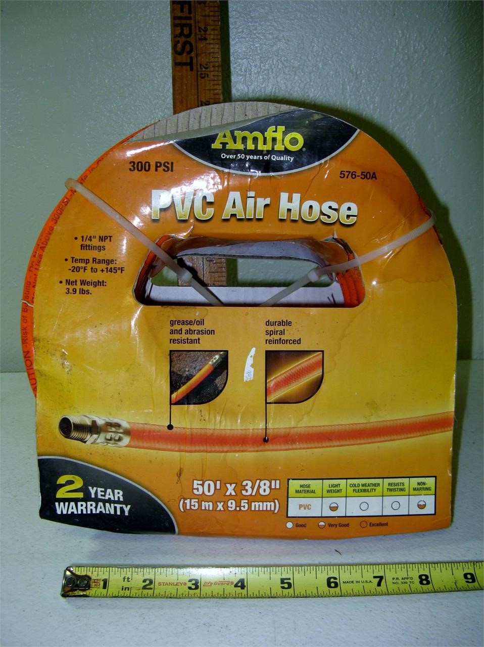 New Amflo 300psi PVC Air Hose