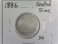 1886 Seated Dime
