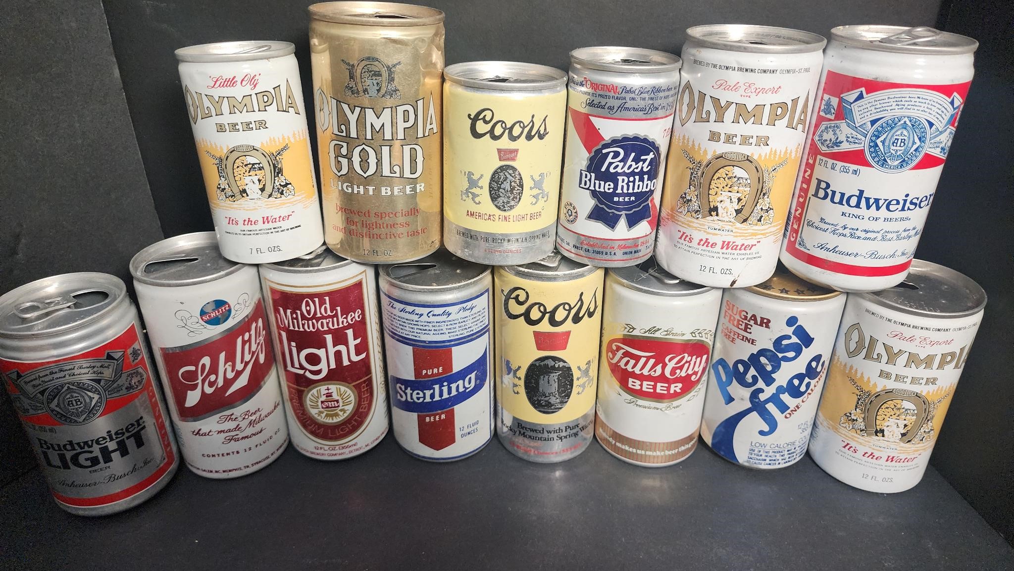 Vintage Beer Can Collection