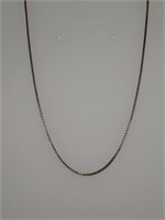 Silver Box Chain Necklace