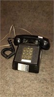 Vintage black push-button phone