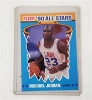 Fleer '90 All-stars Micheal Jordan Card #5