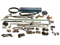 Vintage Costume Jewelry Necklace, Bracelet, Watch