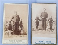 2- WAINO & PLUTANO WILD MEN OF BORNEO CDV IMAGES