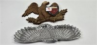 Pair of Eagle decor items