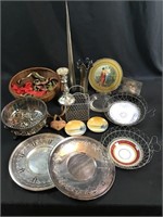 vintage plates, bowls, baskets, etc