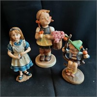 Three German Child Figurines
