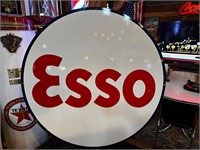 41.5” Round Porcelain Esso Sign