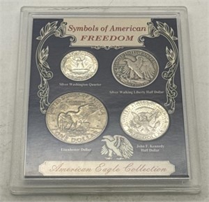 (Y) Silver American Eagle Collection 1974 Ike,