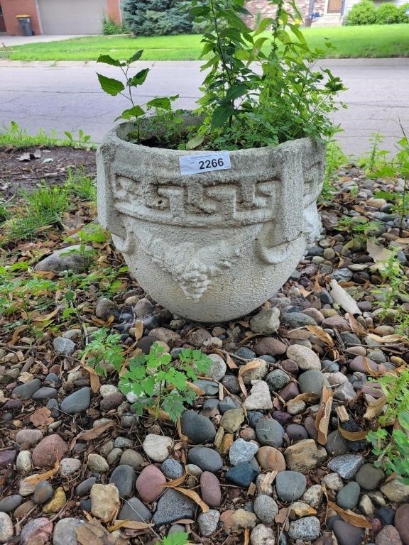 Concrete Planter Approx 16"T