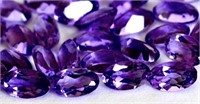 8 Natural Amethyst Gemstones 6 x 4