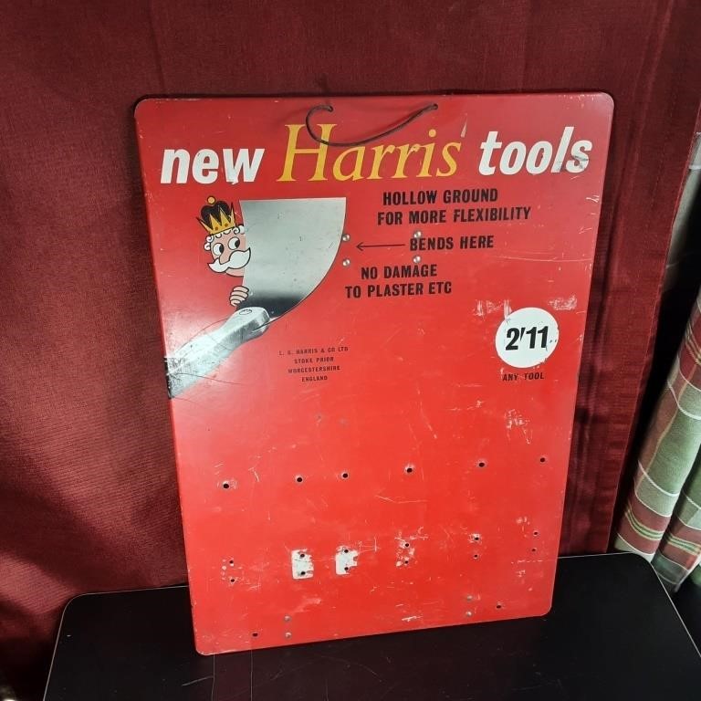 Harris tool sign