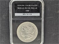 1900 UNC Morgan Silver Dollar Coin