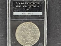1898 UNC Morgan Silver Dollar Coin
