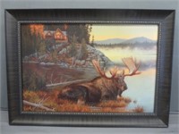 ~ Moose on Canvas Wall Art 20x28"