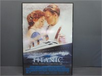 ~ Titanic Movie Poster in Metal Frame w/ Matte