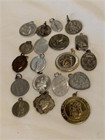 Group of Religious Medals Pendants