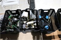 3 BASKETS OF BOLTS PARTS ETC