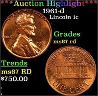 ***Auction Highlight*** 1961-d Lincoln Cent 1c Gra