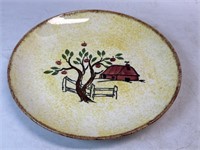 Hand Painted Underglaze Blue Ridge Platr