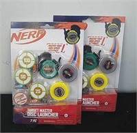 2 New Nerf Target Master disc launchers