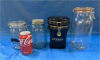4 More Assorted Vtg. Glass Containers