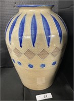 Large Handmade Stoneware Vase.