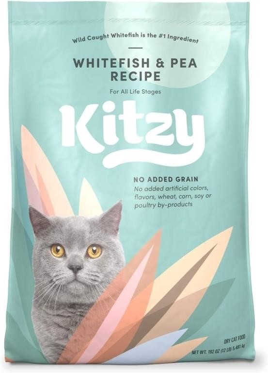 Kitzy Dry Cat Food,  Grain-Free (12 lb bag)