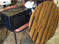 Microwave, Table Top, Chair