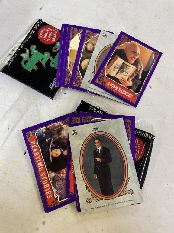 Adams family trading cards-opened