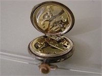 Gentlemen's Fob Watch, Coin Silver