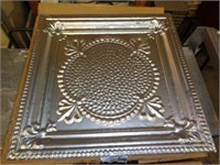 32 Pcs Pressed Metal Ceiling Tile 23 5/8" Square