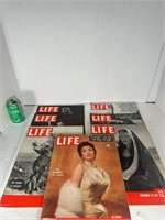 7 magazines LIFE des années ‘40-50