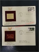 Golden replica stamps, WWIi & Am Architecture