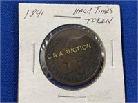 1841 HARD TIMES TOKEN