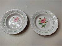Gibson Victorian Rose Salad Bowls, 2 PC's