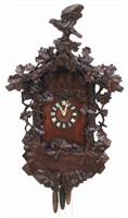 Lg. Carved Musical Black Forest Cuckoo Clock