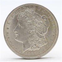 1921-P Morgan Silver Dollar  (AU)