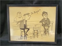 VTG ‘I’m Buying?’ Boh Funny Bar Art - Signed