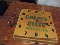 QUAKER STATE OIL CLOCK