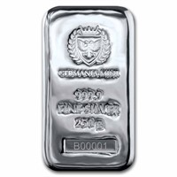 250 Gram Silver Bar - Germania Mint (serialized)