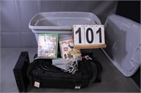 Gray Tote W/ Wii System  - Play Station Bag -