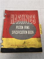 1948 Hastings Piston Ring Specification Book