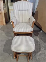 Glider Rocker Chair And Ottoman