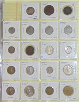 47 French Coins (12 Silver) 1870-1964 (silver is .