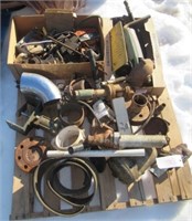 Pallet of parts including well top, bearings,