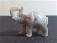 Exquisite Carved Stone Asian Elephant.  Steatite